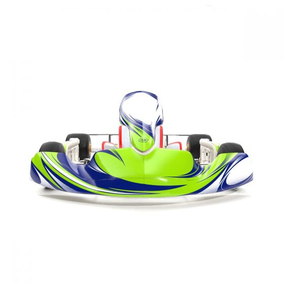 Turbo Green Kart Graphics Kit Front Low View