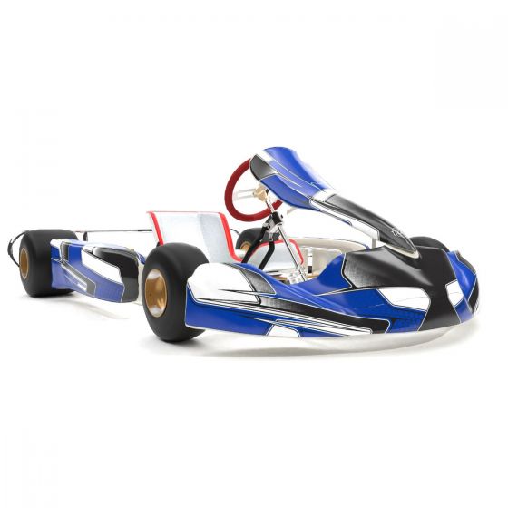 Viper Blue Kart Graphics Kit 3/4 View