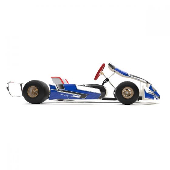Viper Blue Kart Graphics Kit Side View