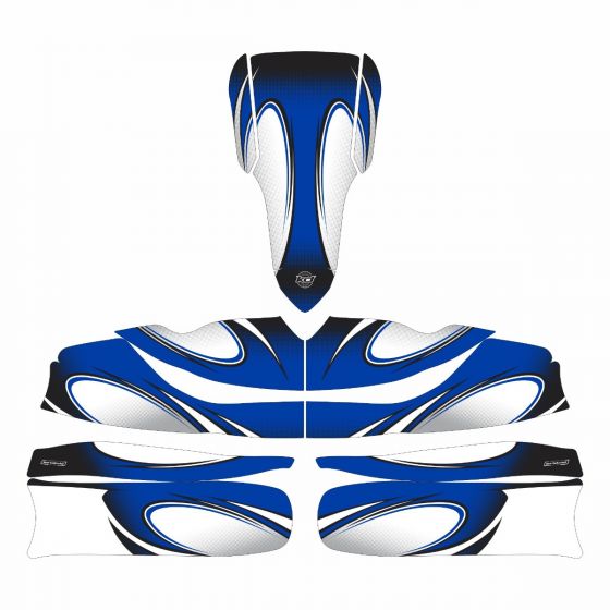 Attack Blue Original Kart Graphics Kit
