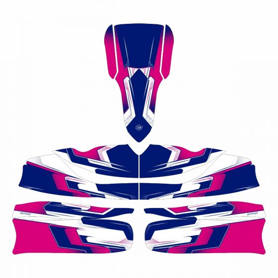Kosmic Evo Original Pink Kart Graphics Kit Side View