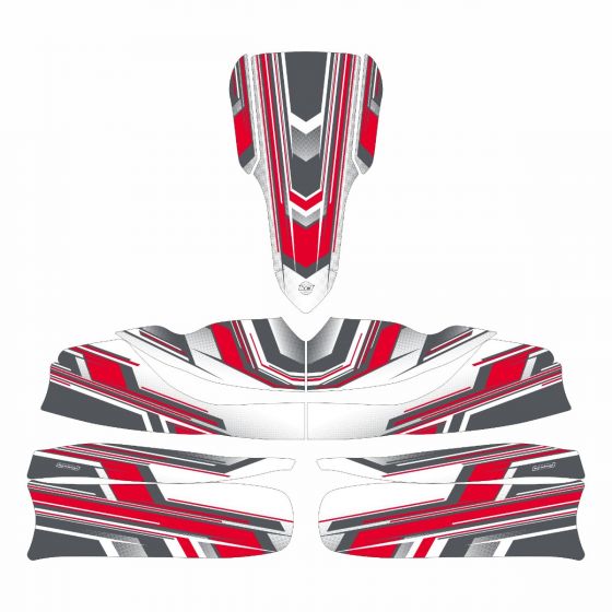 LMP Red Kart Graphics Kit