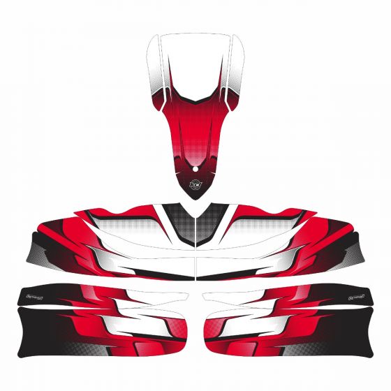 Swift Red Kart Graphics Kit