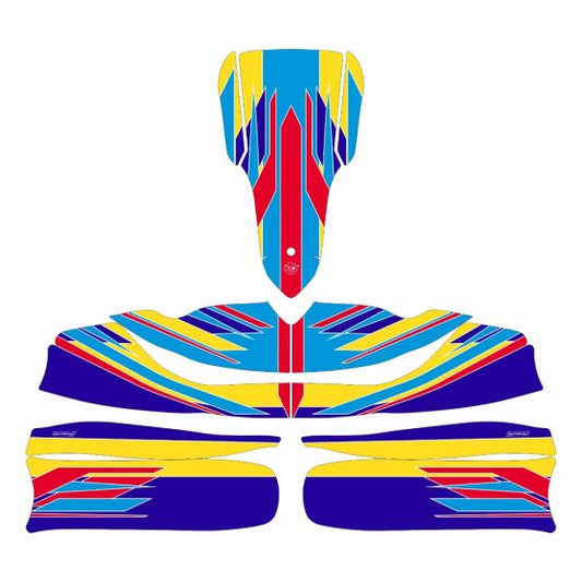 Alonso 2016 Replica Kart Graphics Kit Side View