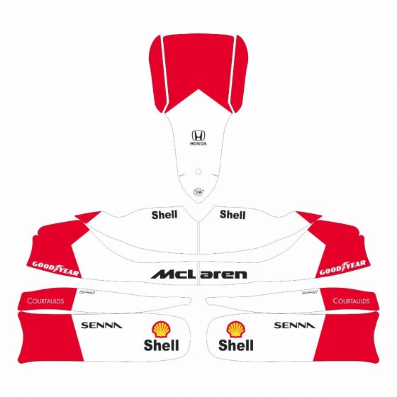 McLaren Senna 1991 Kart Graphics Kit Side View