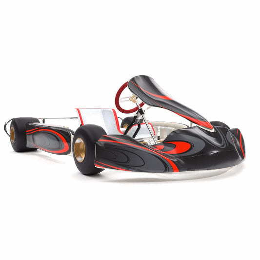 McLaren Fluorescent Red Kart Graphics Kit Front High View