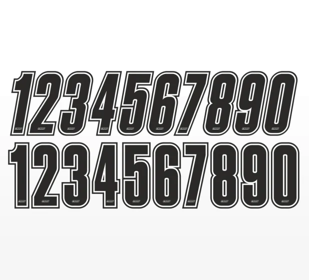 Startnummernaufkleber (x10er-Pack)