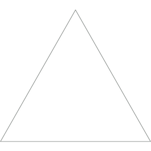 Triangle sticker shaped template for Graphic