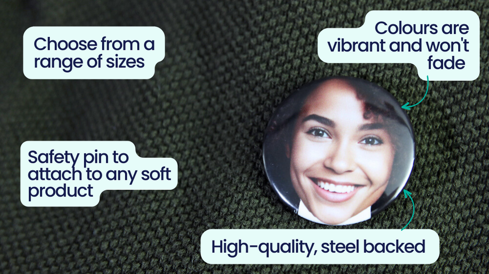 What are face buttons and badges