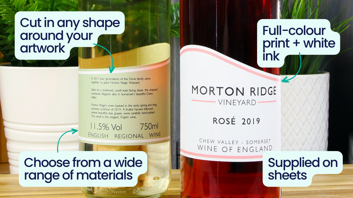 What are wine bottle labels