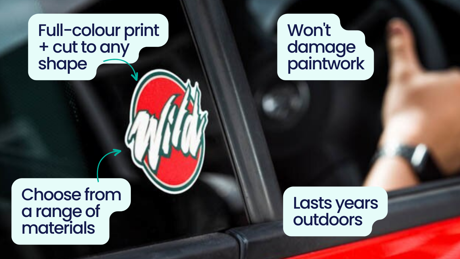 What is a car sticker?