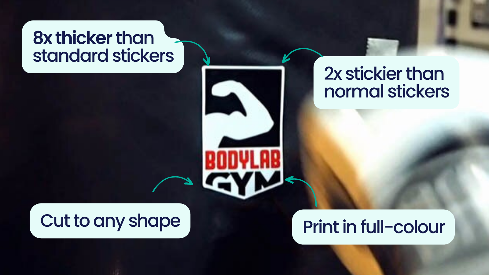 What is a heavy duty sticker