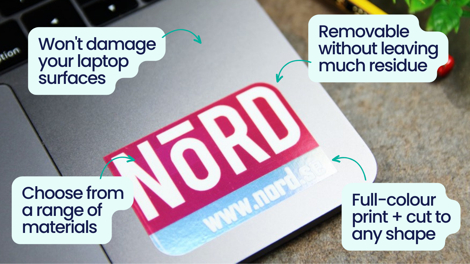 What is a laptop sticker?