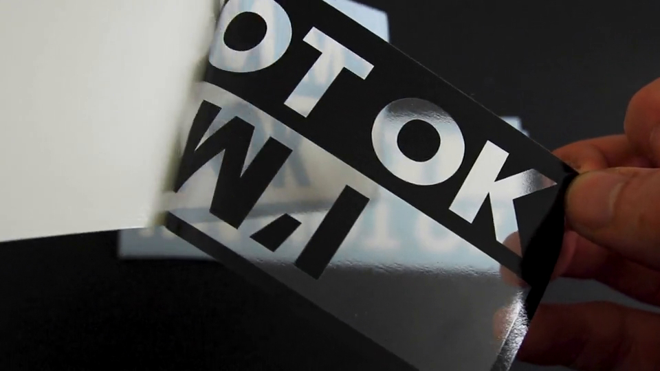 A short video showing what eco-friendly front adhesive stickers are