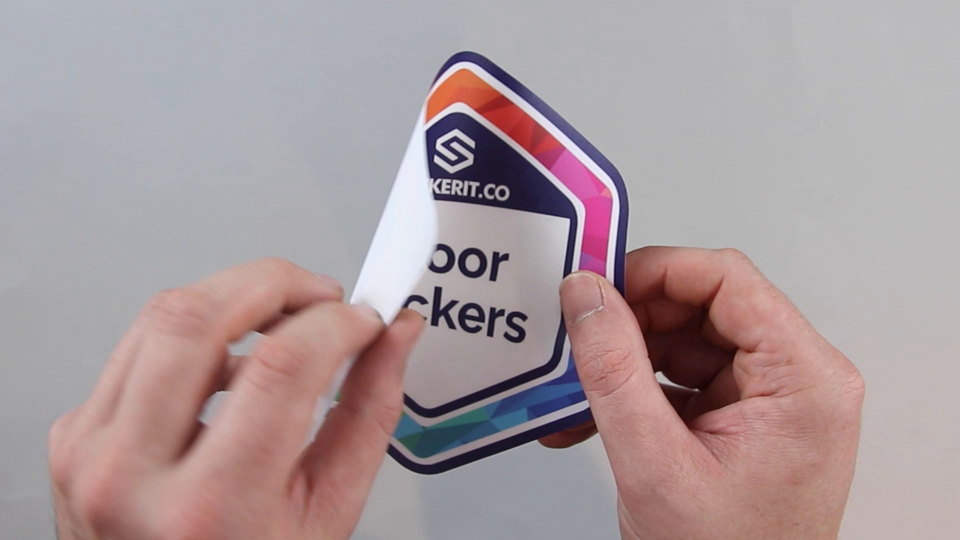 A short video showing what floor stickers are