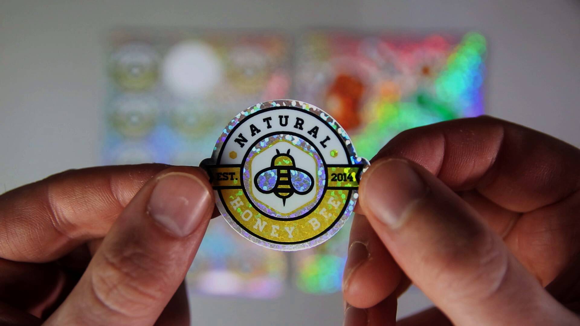 A short video showing what glitter labels are