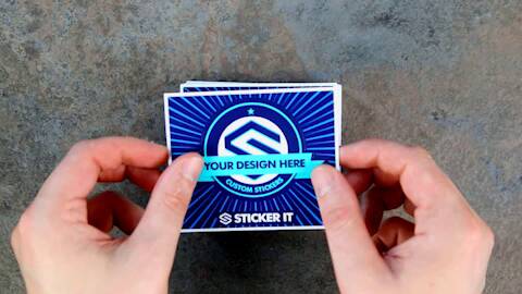 A short video showing what kiss-cut stickers are