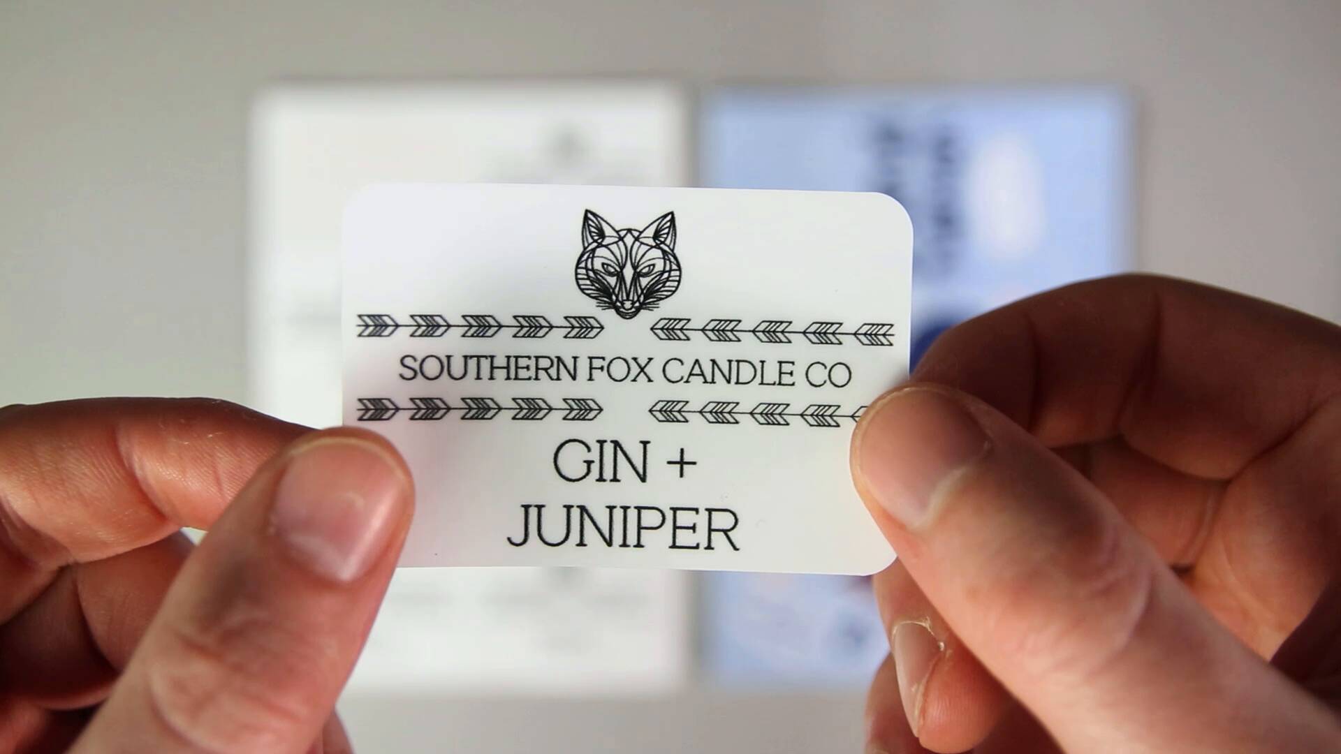 A short video showing what white vinyl labels are