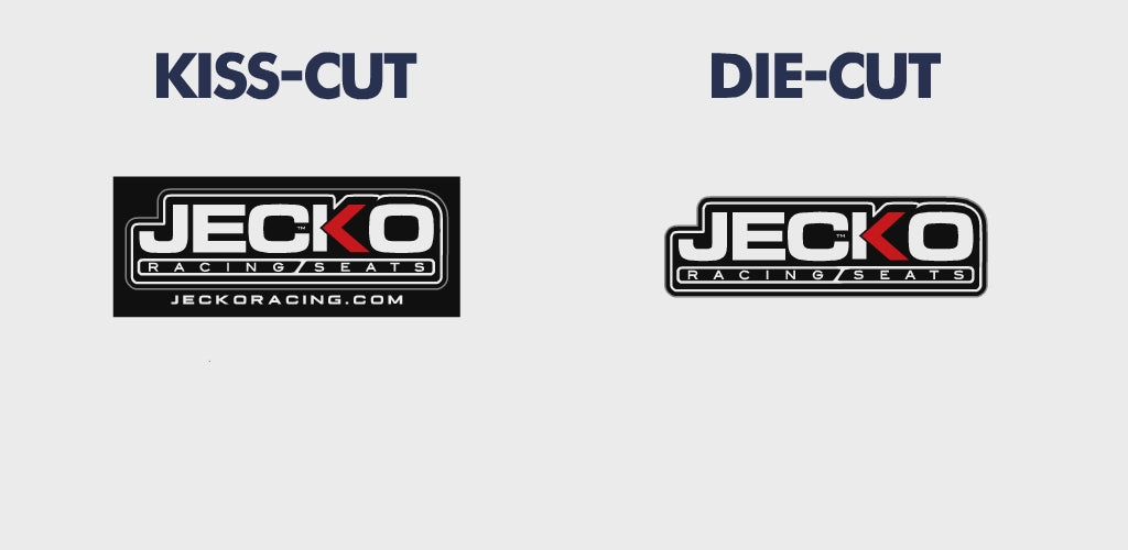A GIF showing the difference between kiss cut vs die cut stickers