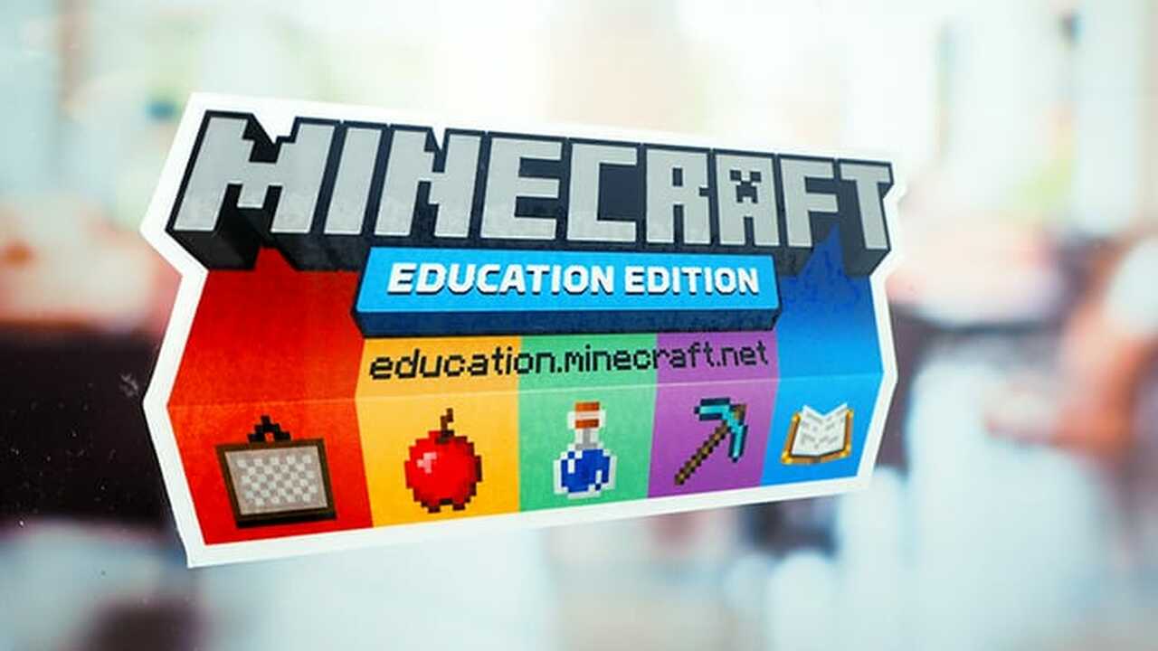 Die cut front adhesive sticker with minecraft design applied to a window