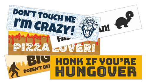Funny car stickers