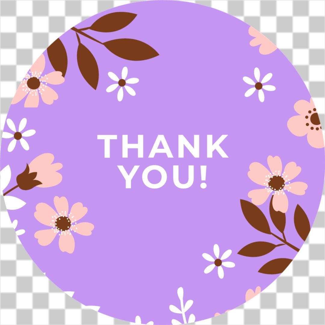 Flowery thankyou