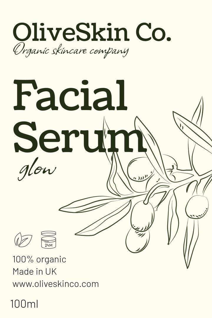 Clean Line Art Label Glow