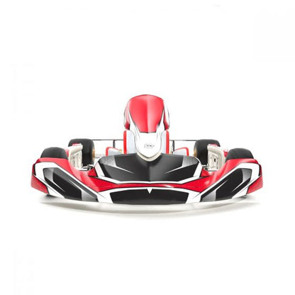 Meteor Red Kart Graphics Kit Front Low View
