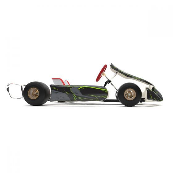 SCC Green Kart Graphics Kit Side View