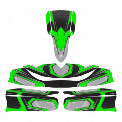 Force Flourescent Green Kart Graphics Kit