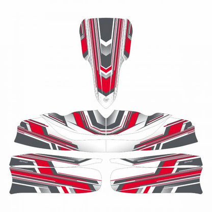LMP Red Kart Graphics Kit