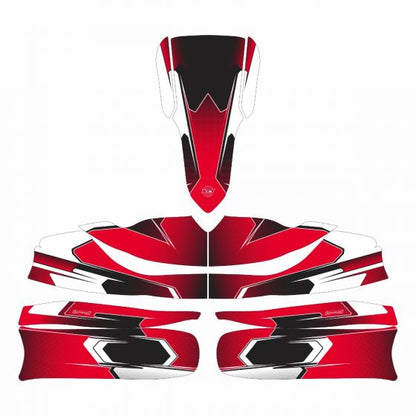 Prox Red Kart Graphics Kit Side View