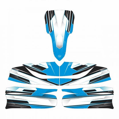 Pulse Blue Kart Graphics Kit