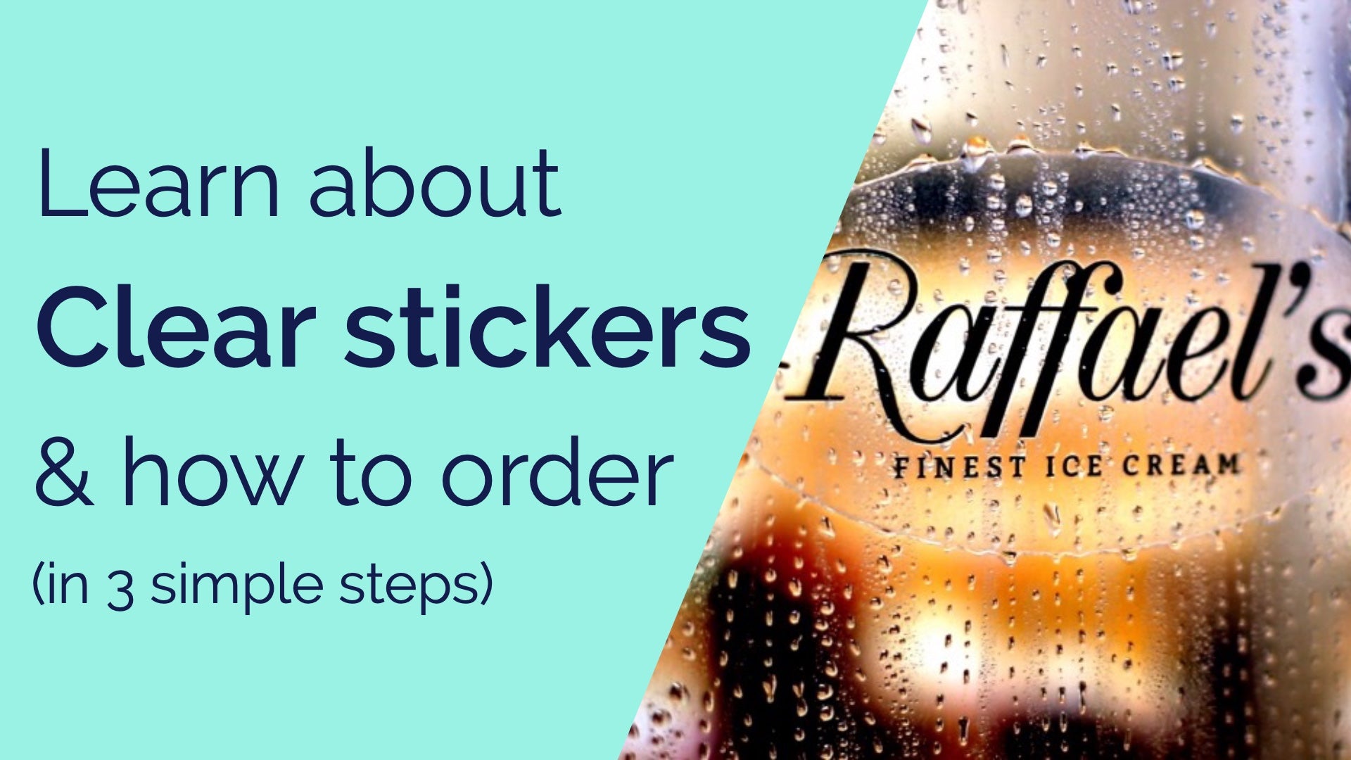 Video laden: A video explaining what a clear sticker is and how to order