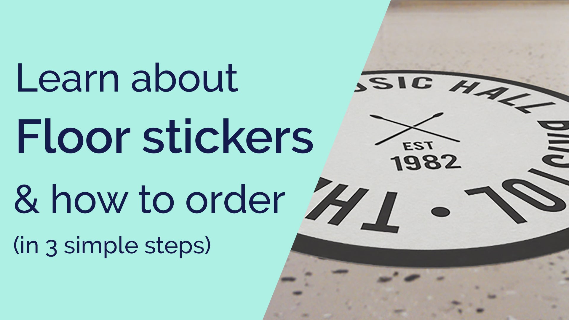 Video laden: A video explaining what floor stickers are and how to order them
