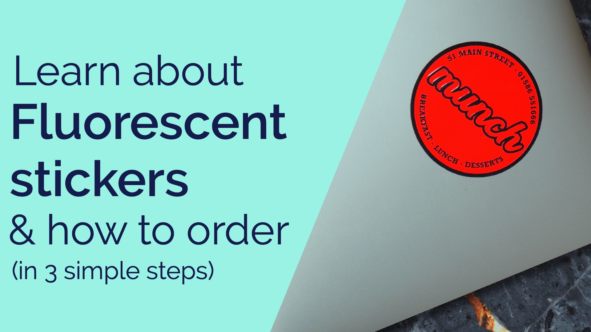 Video laden: A video explaining what fluorescent stickers are and how to order them