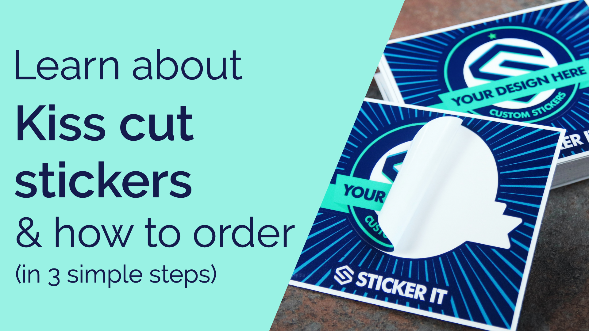 Video laden: A video explaining what kiss cut stickers are and how to order them