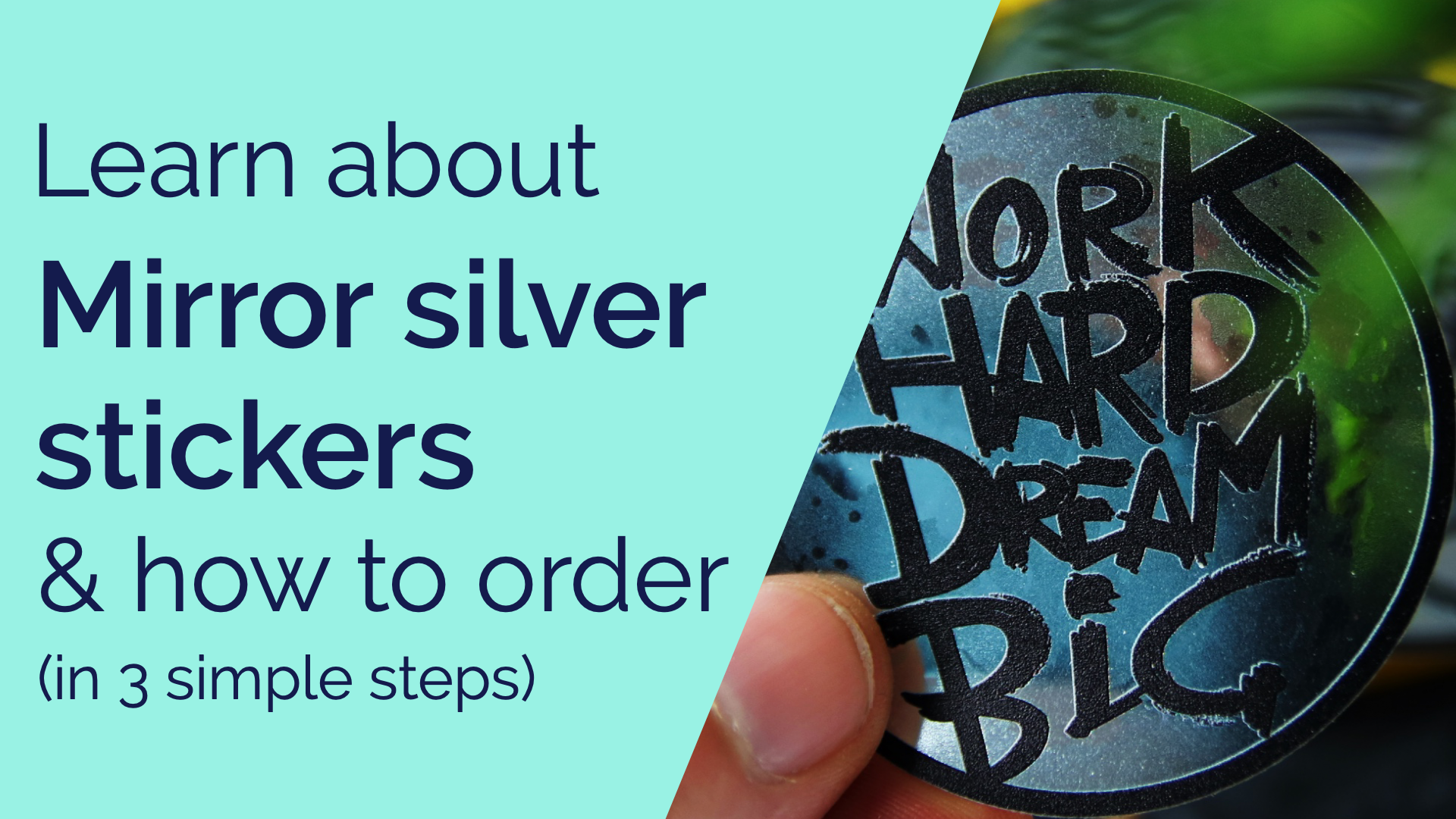 Video laden: A video explaining what mirror silver stickers are and how to order them