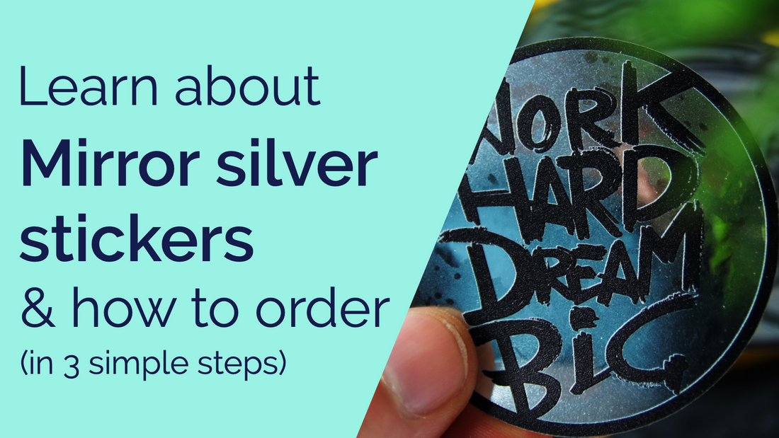A video explaining what mirror silver stickers are and how to order them