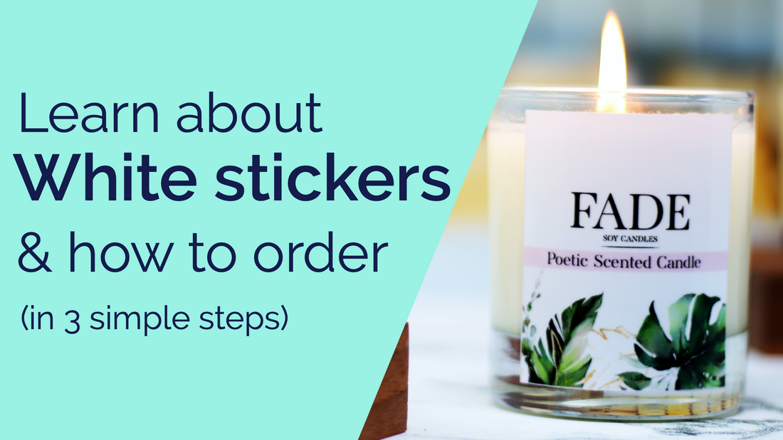 A video explaining what white vinyl stickers are and how to order them