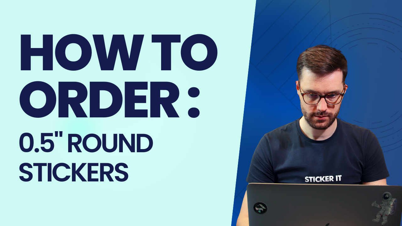 Charger la vidéo : How to order 0.5&quot; round stickers video
