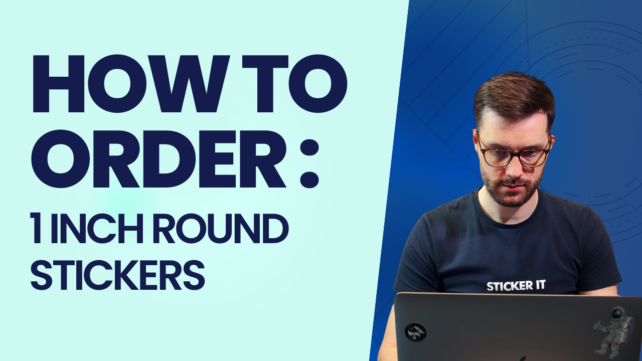 Charger la vidéo : How to order 1&quot; round stickers video