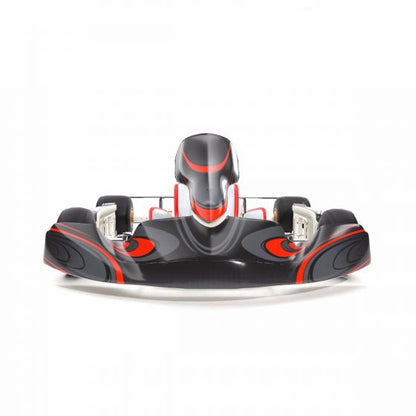 McLaren Fluorescent Red Kart Graphics Kit Front Low View