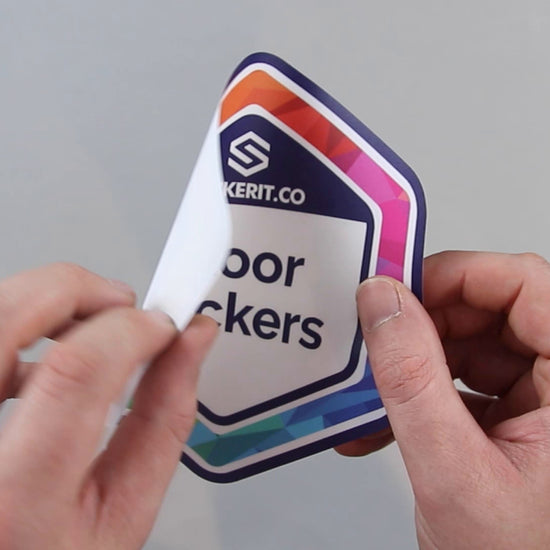 A short video showing what floor stickers are