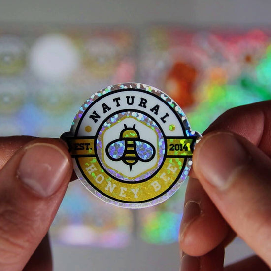 A short video showing what glitter labels are