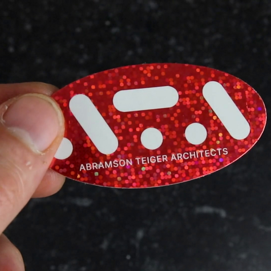 A short video showing what glitter stickers are