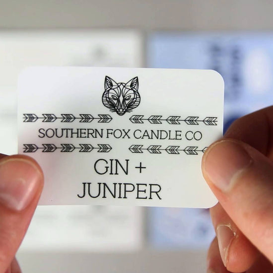 A short video showing what white vinyl labels are
